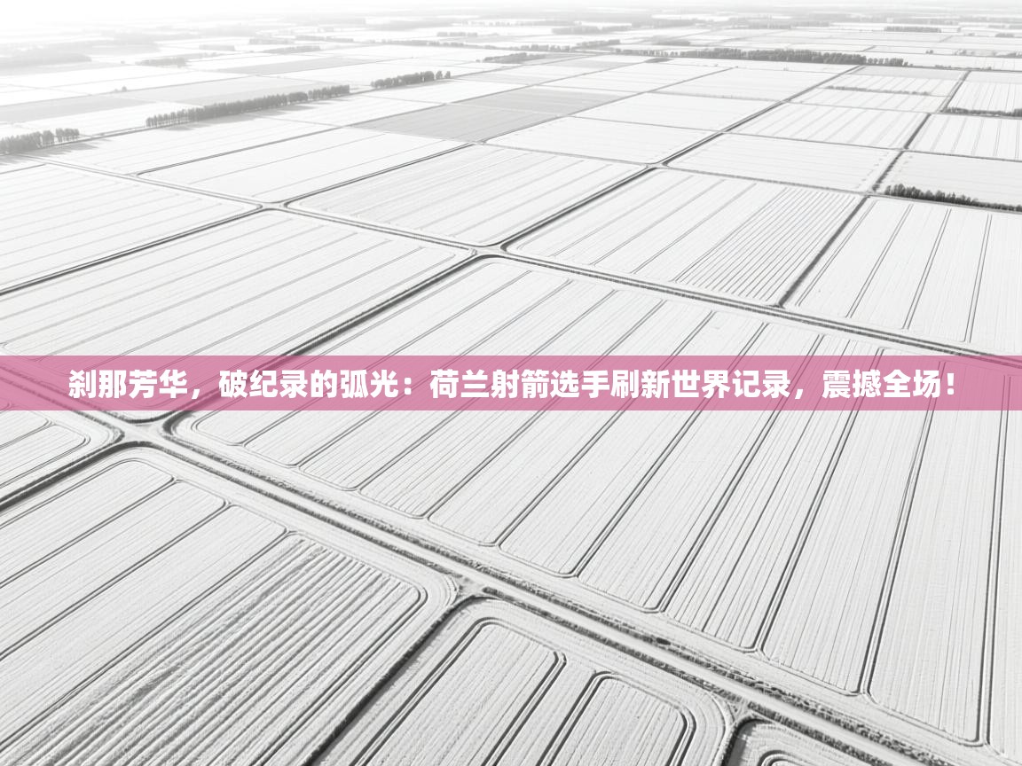 刹那芳华,破纪录的弧光:荷兰射箭选手刷新世界记录,震撼全场! 第2张